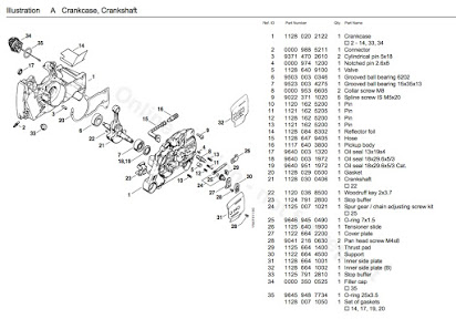 stihl ms170 parts list manual